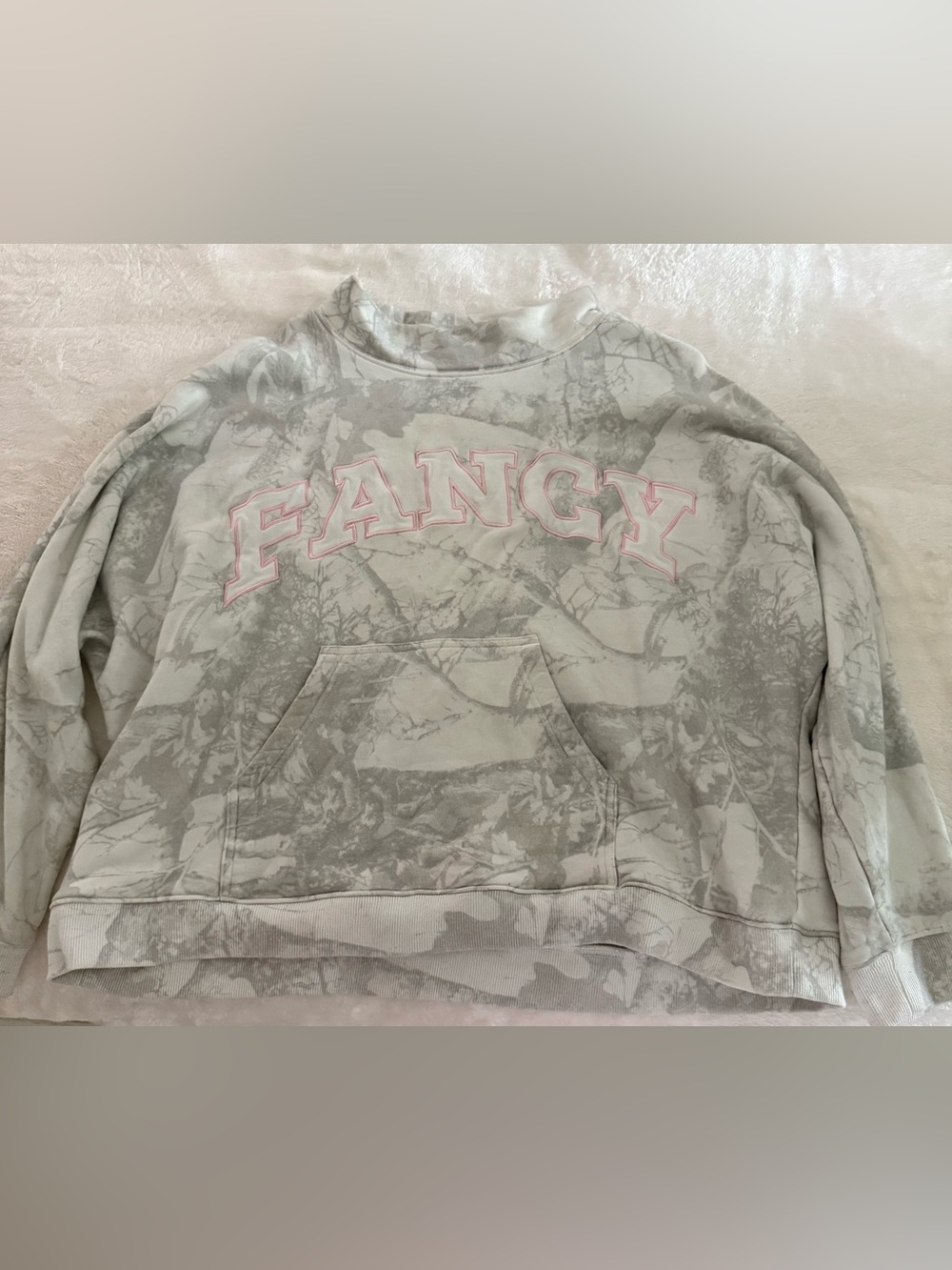 FANCY mockneck camo sweatshirt